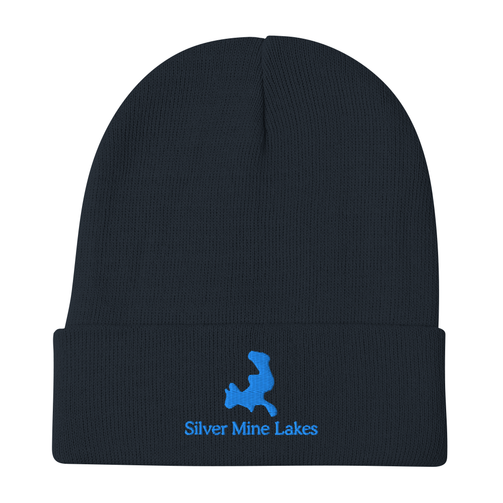 Silver Mine Lakes Embroidered Beanie Hat