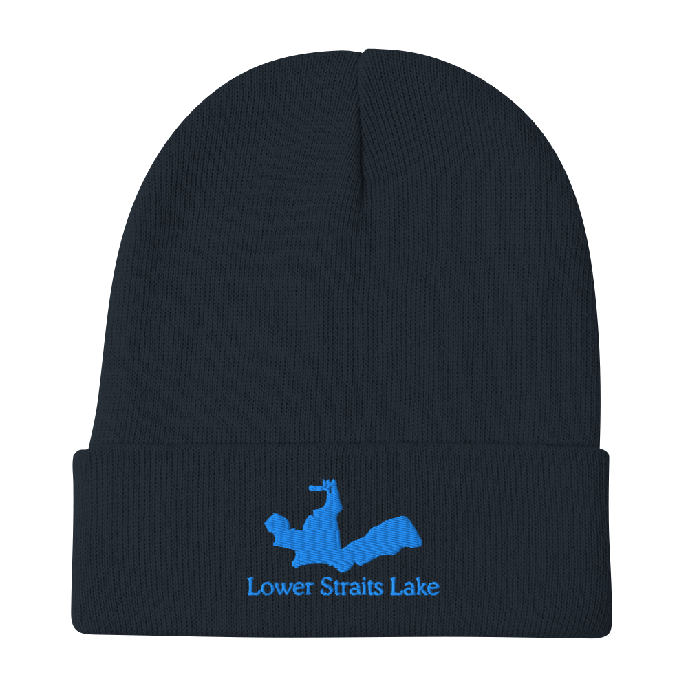 Lower Straits Lake Embroidered Beanie Hat