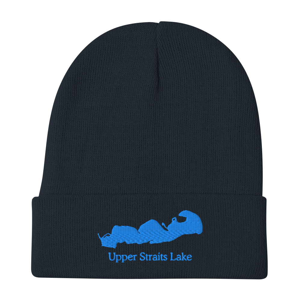 Upper Straits Lake Embroidered Beanie Hat