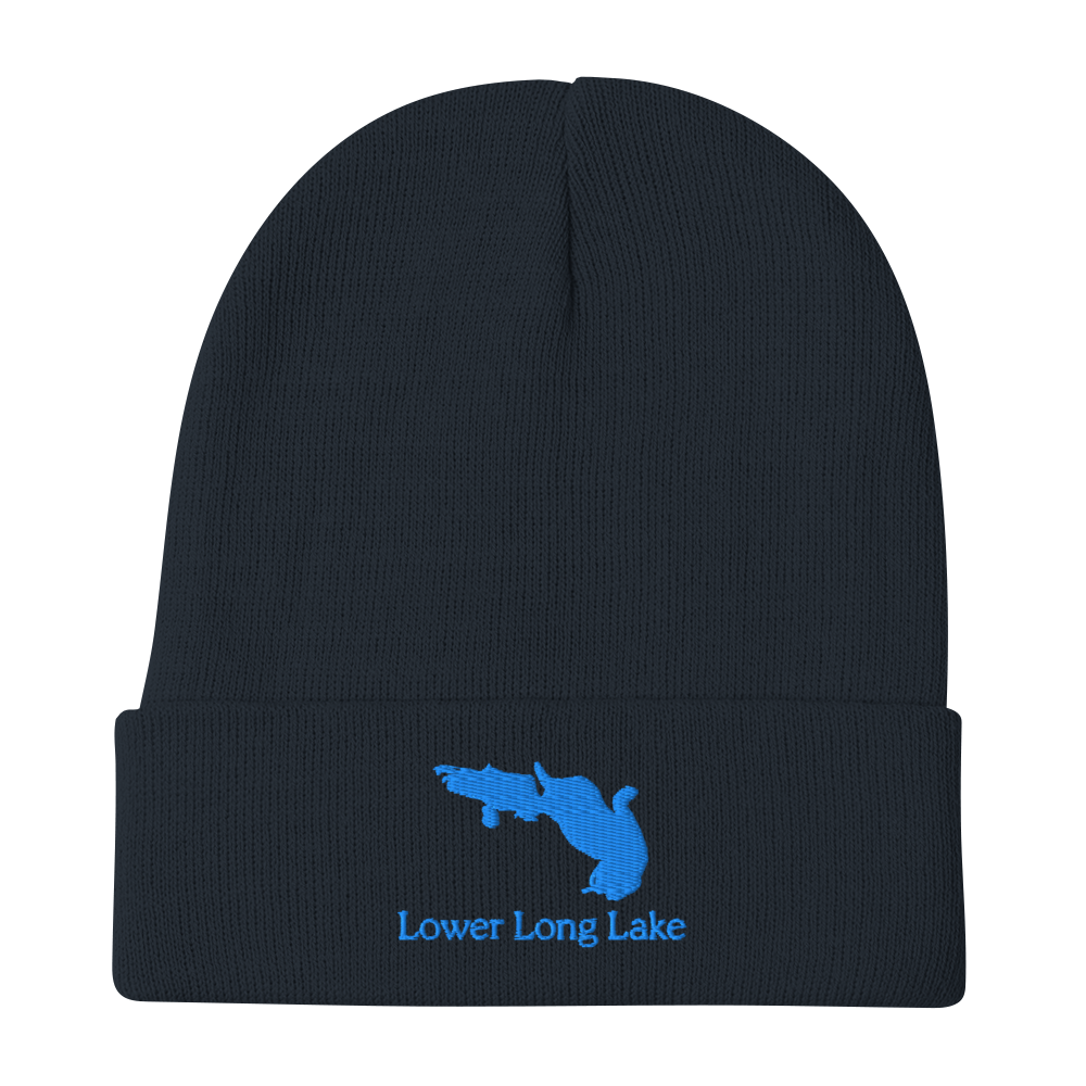 Lower Long Lake Embroidered Beanie Hat