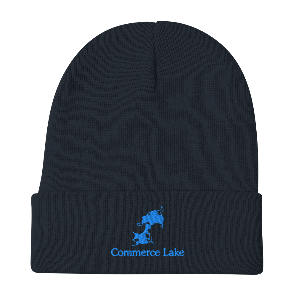 Commerce Lake Embroidered Beanie Hat
