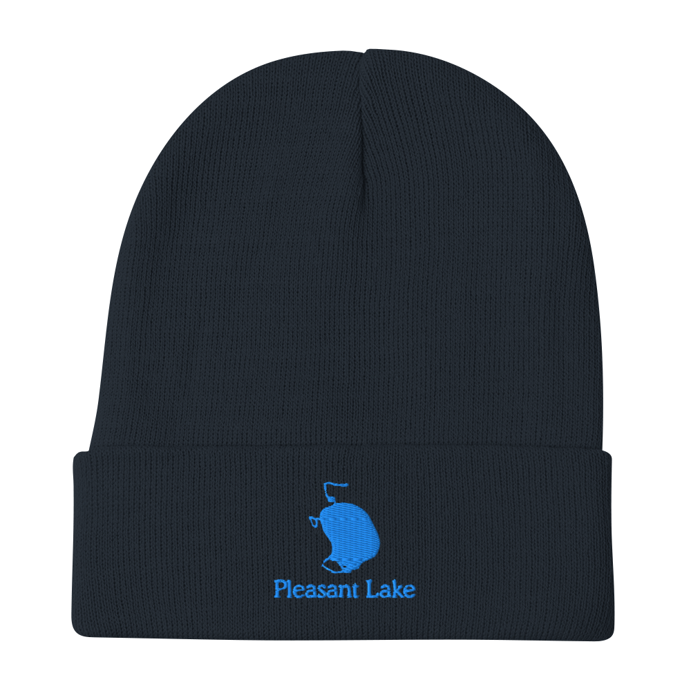 Pleasant Lake Embroidered Beanie Hat