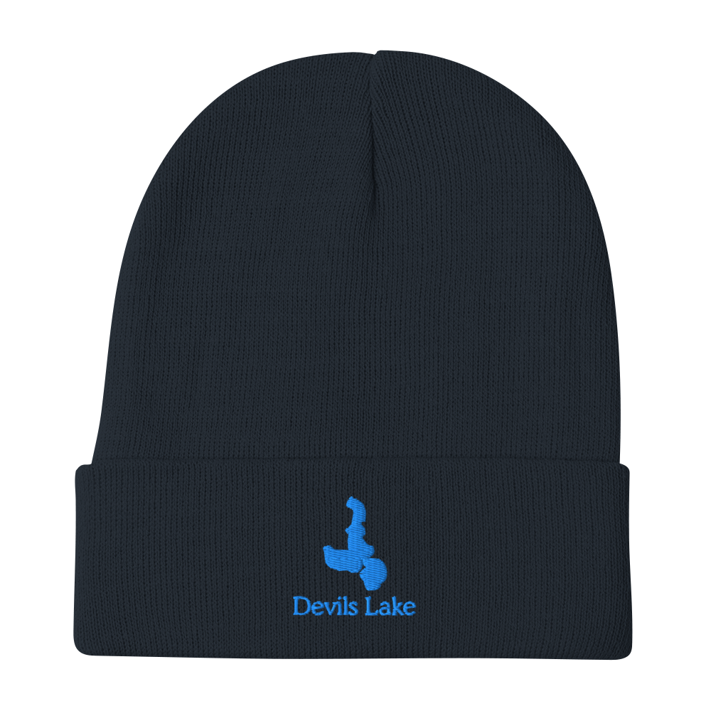 Devils Lake Embroidered Beanie Hat