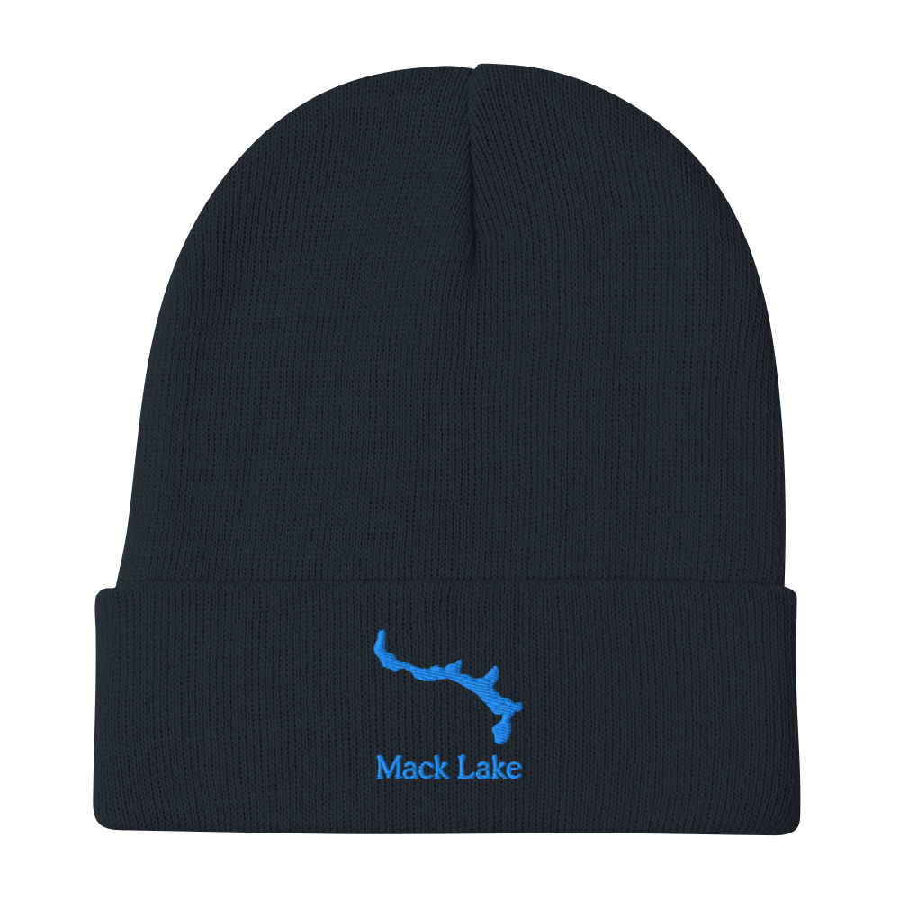 Mack Lake Embroidered Beanie Hat