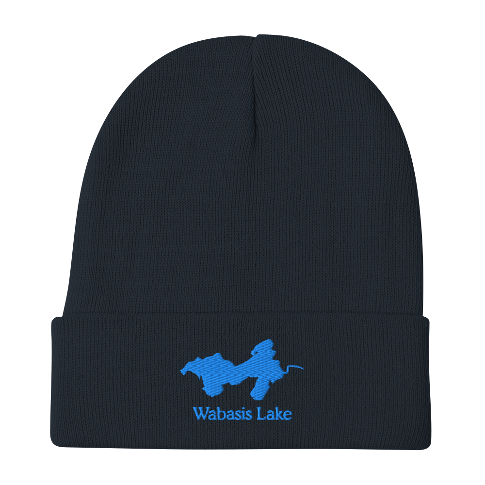 Wabasis Lake Embroidered Beanie Hat