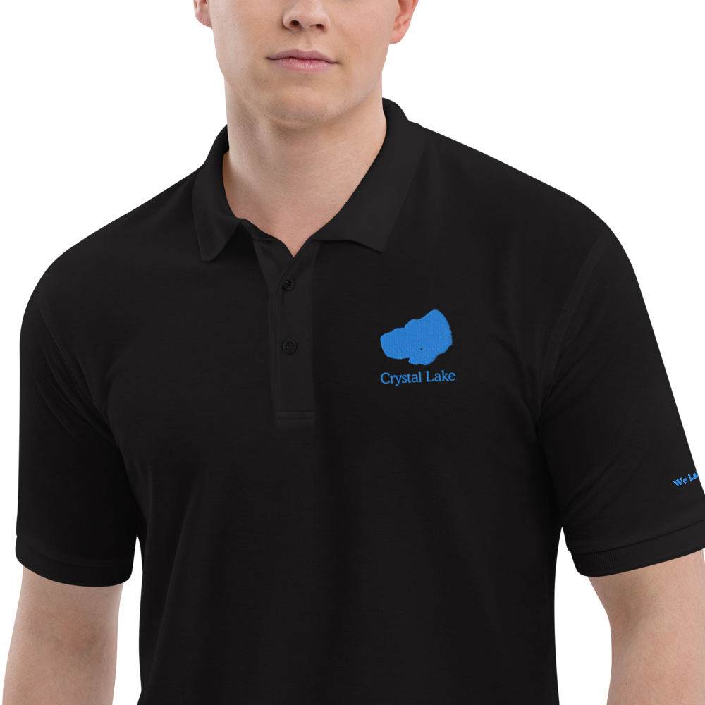Crystal Lake Men's Embroidered Polo