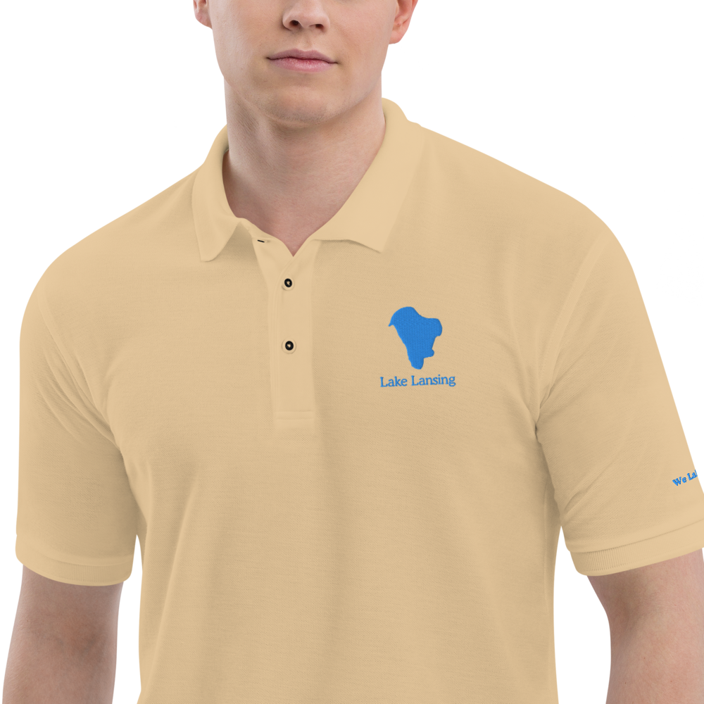 Lake Lansing Men's Premium Embroidered Polo
