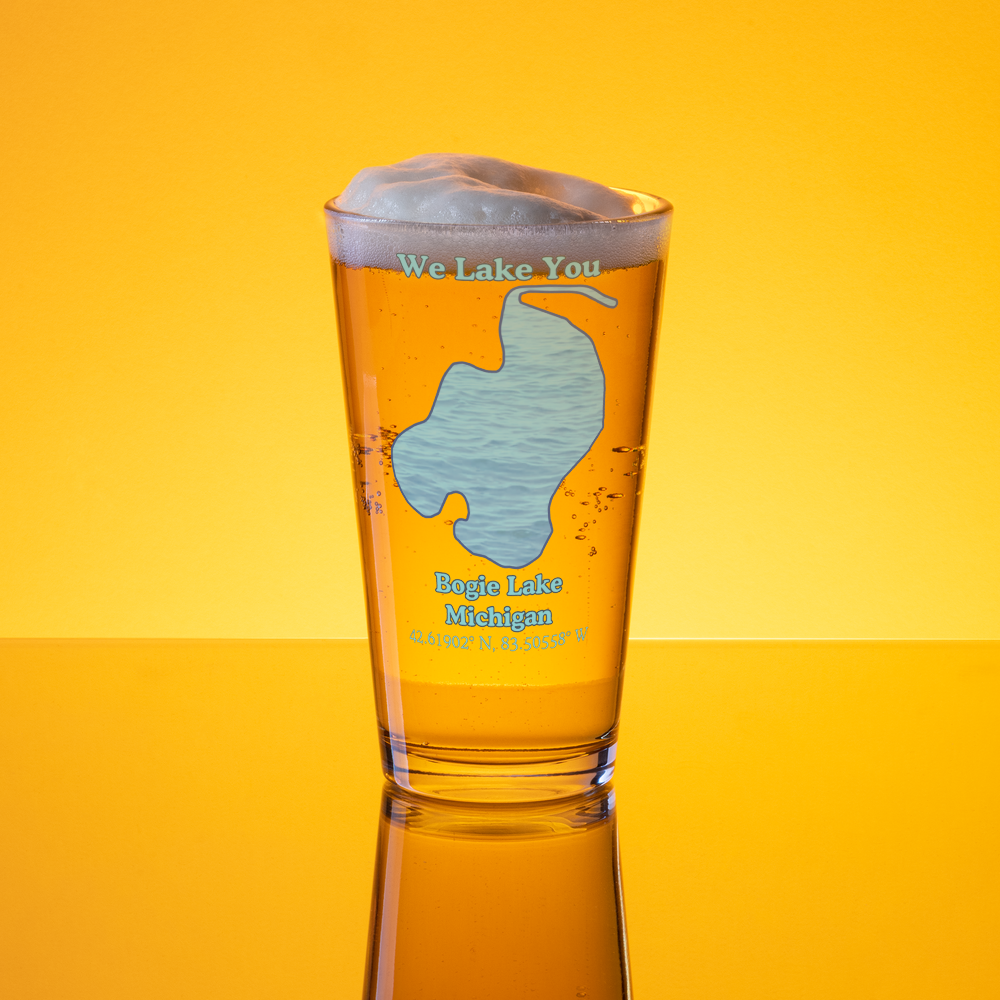 Bogie Lake 16 oz Pint Glass