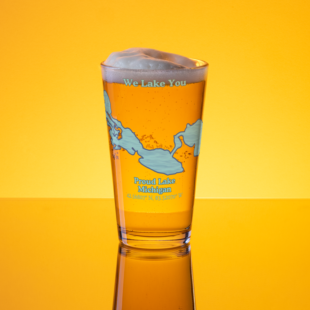 Proud Lake 16 oz Pint Glass