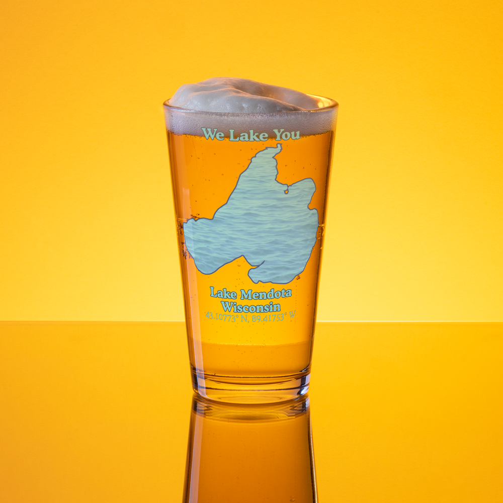 Lake Mendota 16 oz Pint Glass