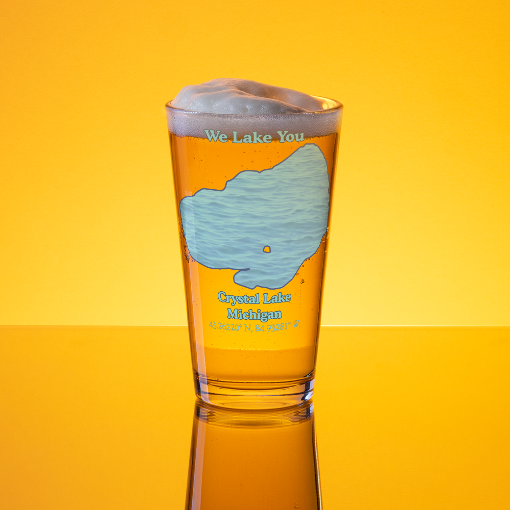 Crystal Lake 16 oz Pint Glass