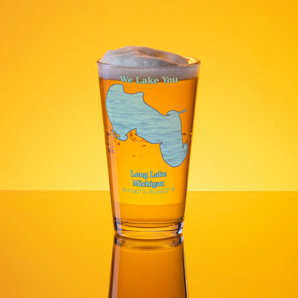 Long Lake 16 oz Pint Glass