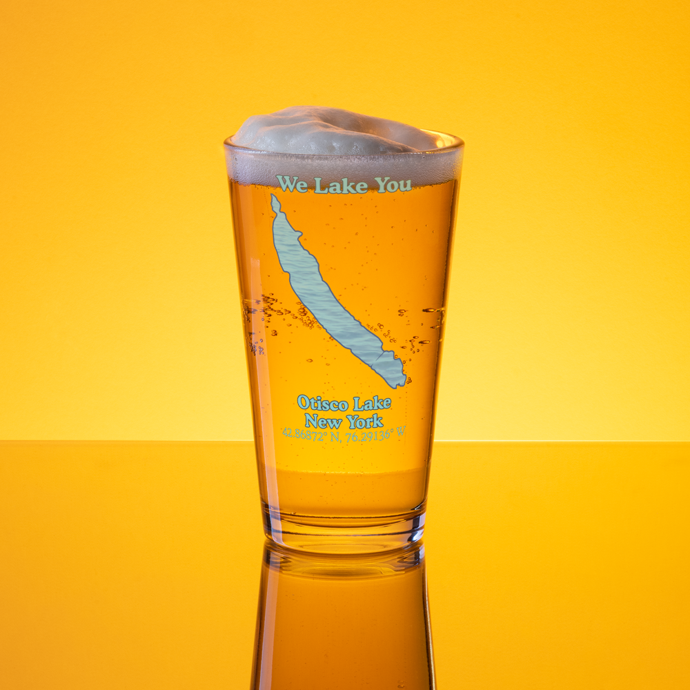 Otisco Lake 16 oz Pint Glass