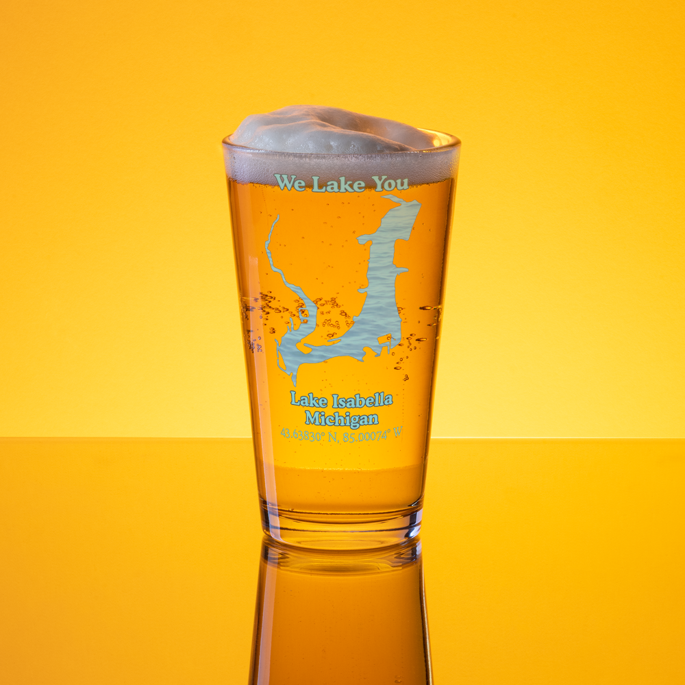 Lake Isabella 16 oz Pint Glass