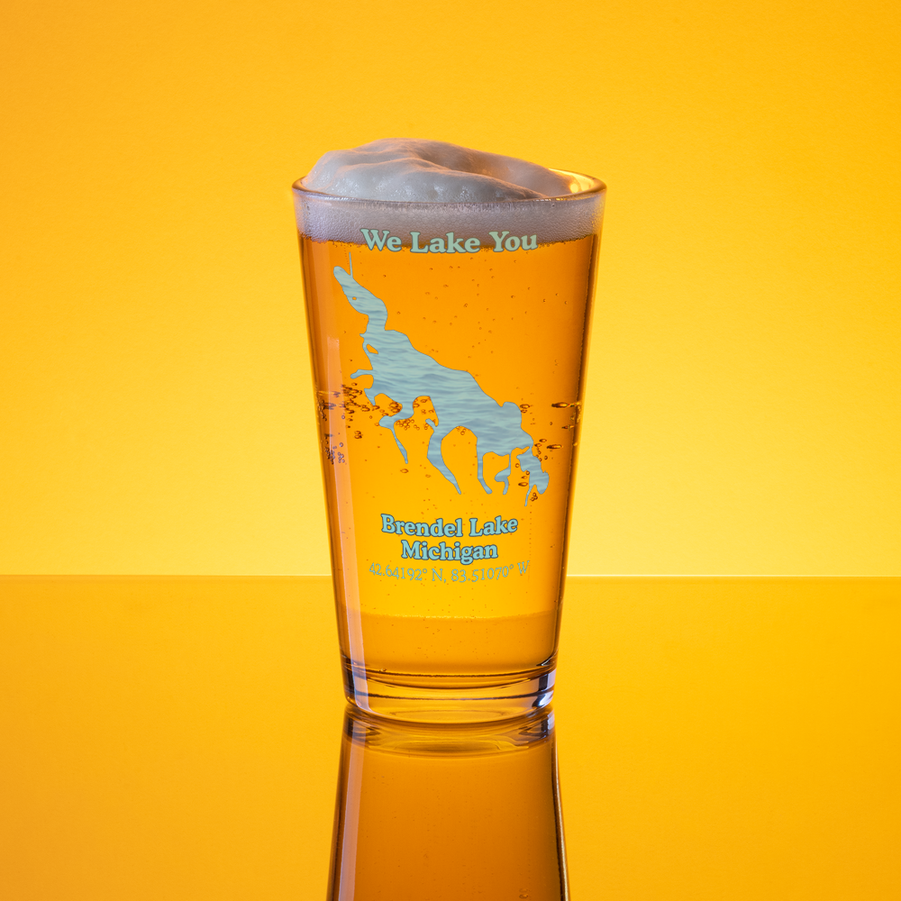 Brendel Lake 16 oz Pint Glass