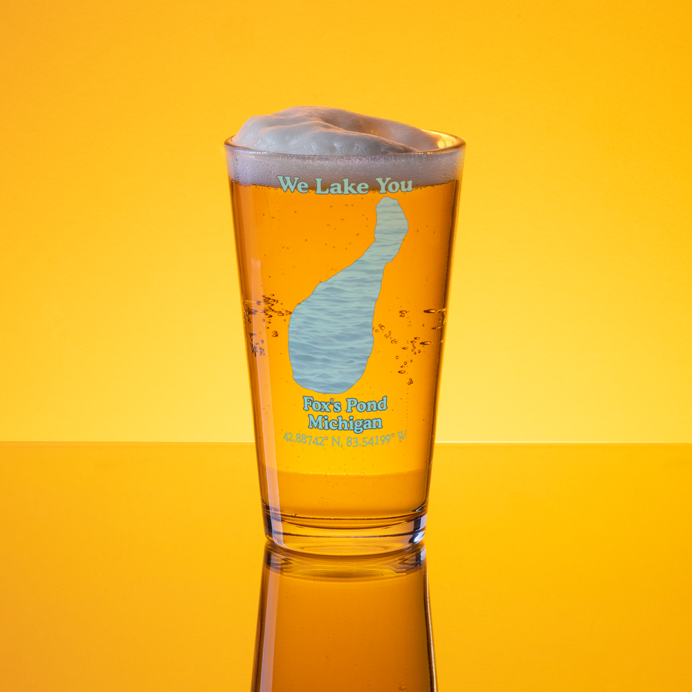 Fox's Pond 16 oz Pint Glass