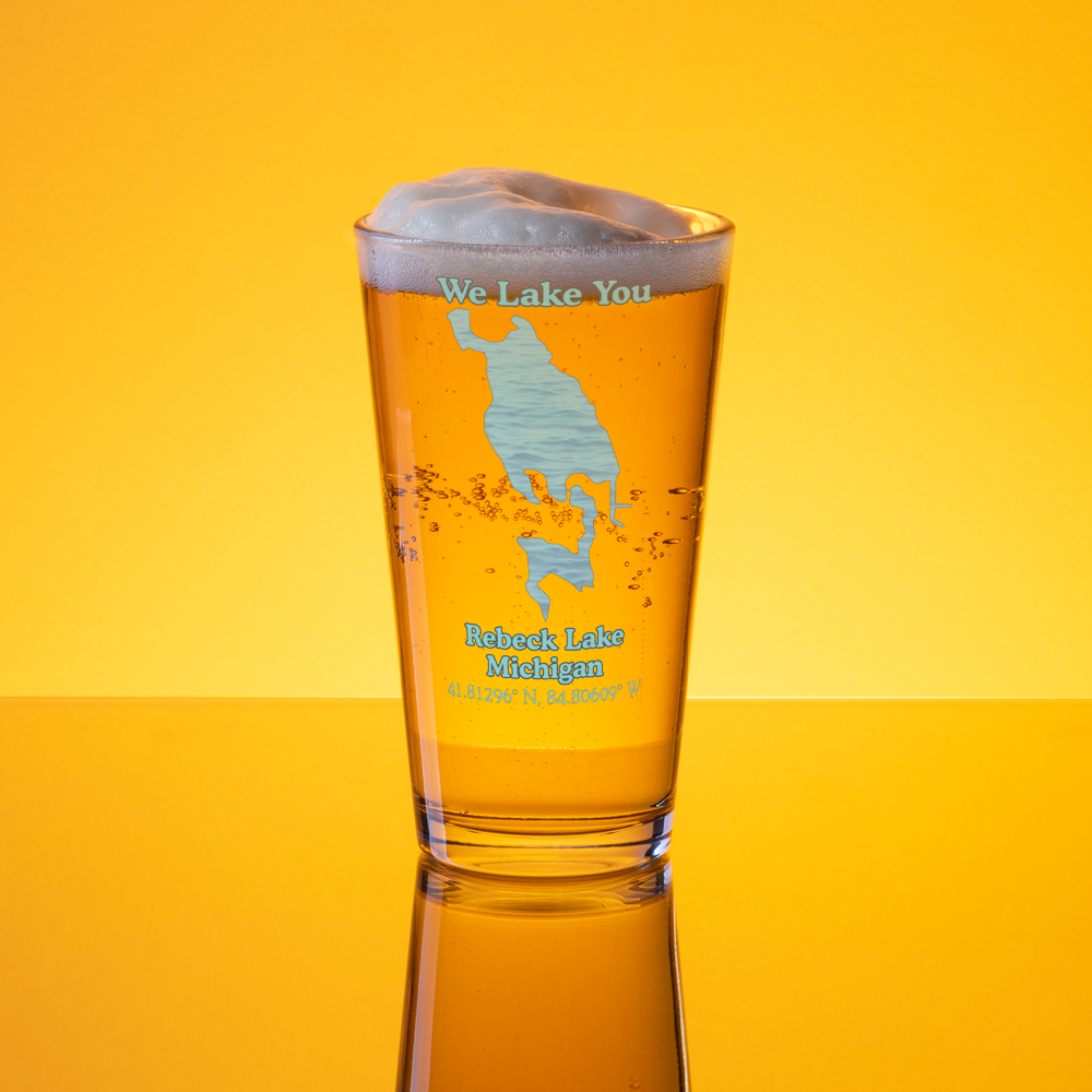 Rebeck Lake 16 oz Pint Glass
