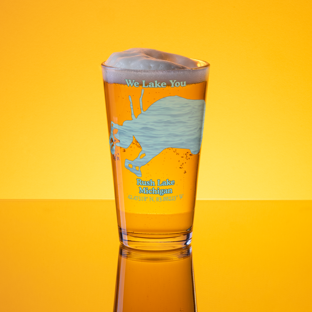 Rush Lake 16 oz Pint Glass