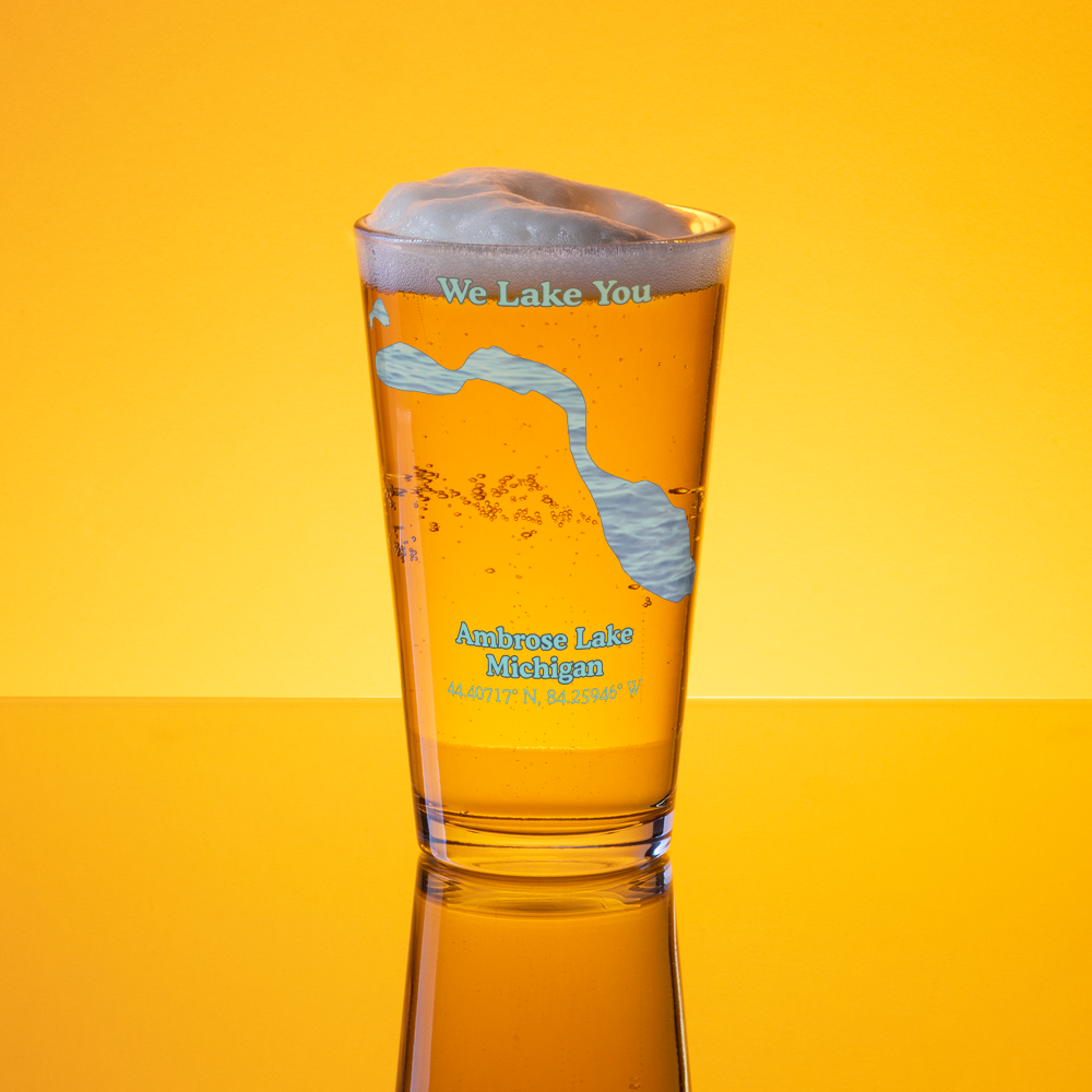Ambrose Lake 16 oz Pint Glass