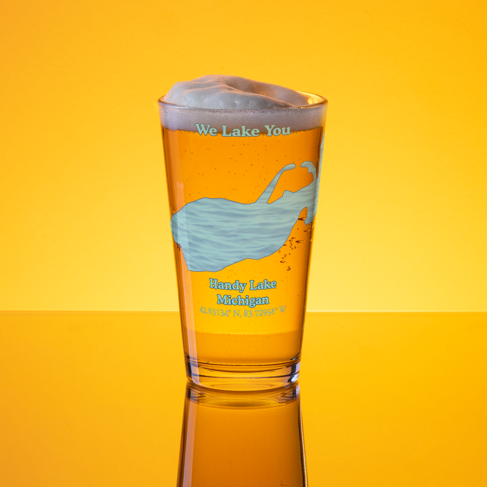 Handy Lake 16 oz Pint Glass