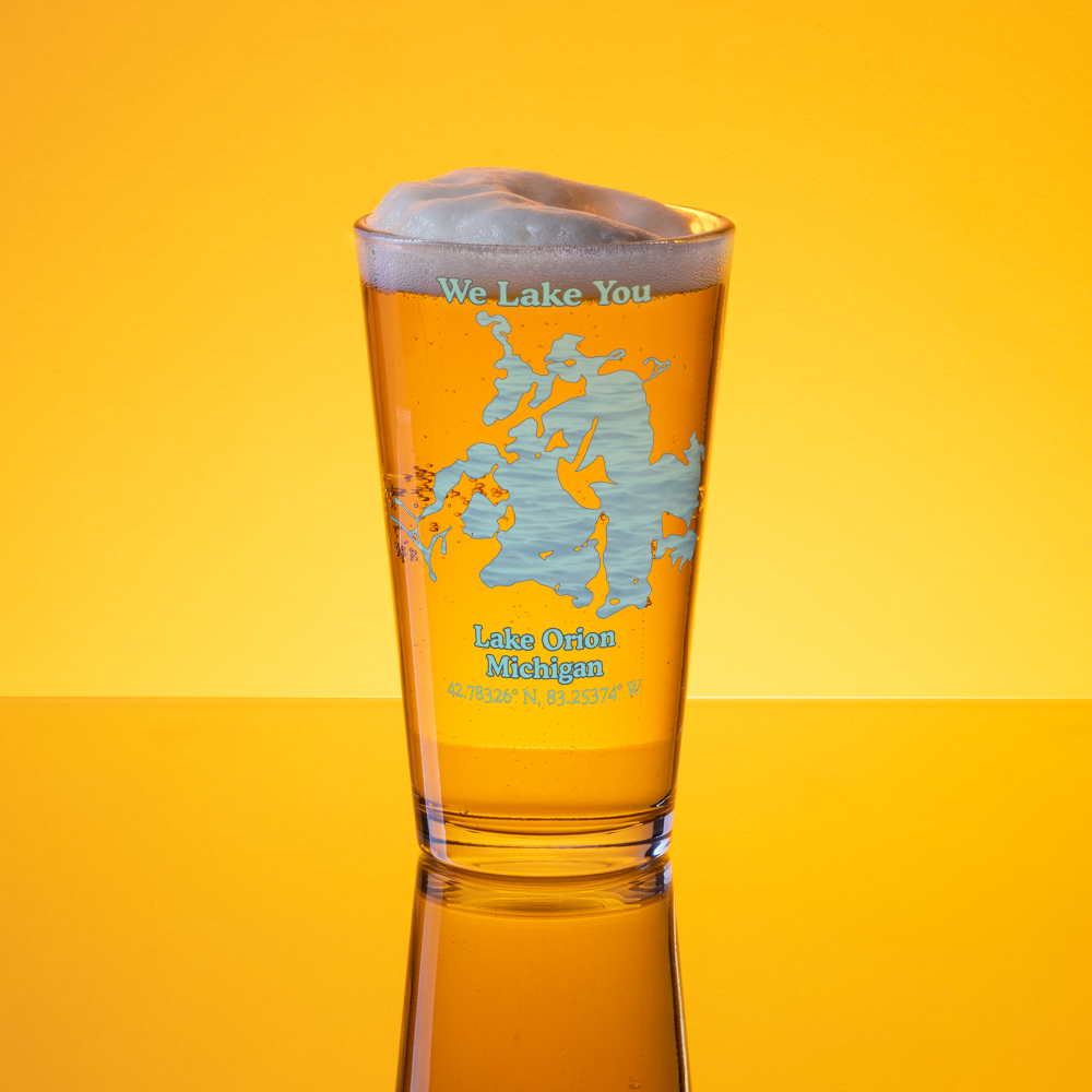 Lake Orion 16 oz Pint Glass