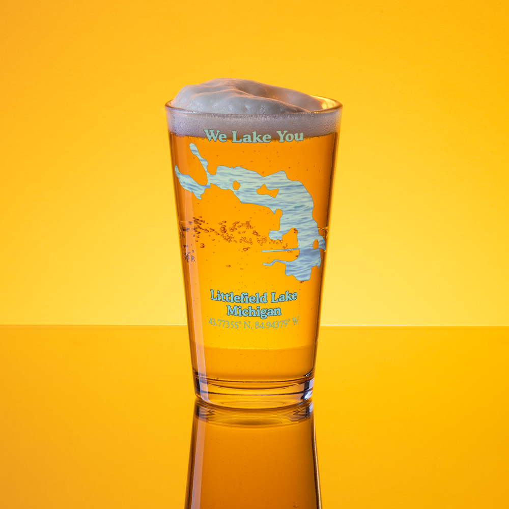 Littlefield Lake 16 oz Pint Glass