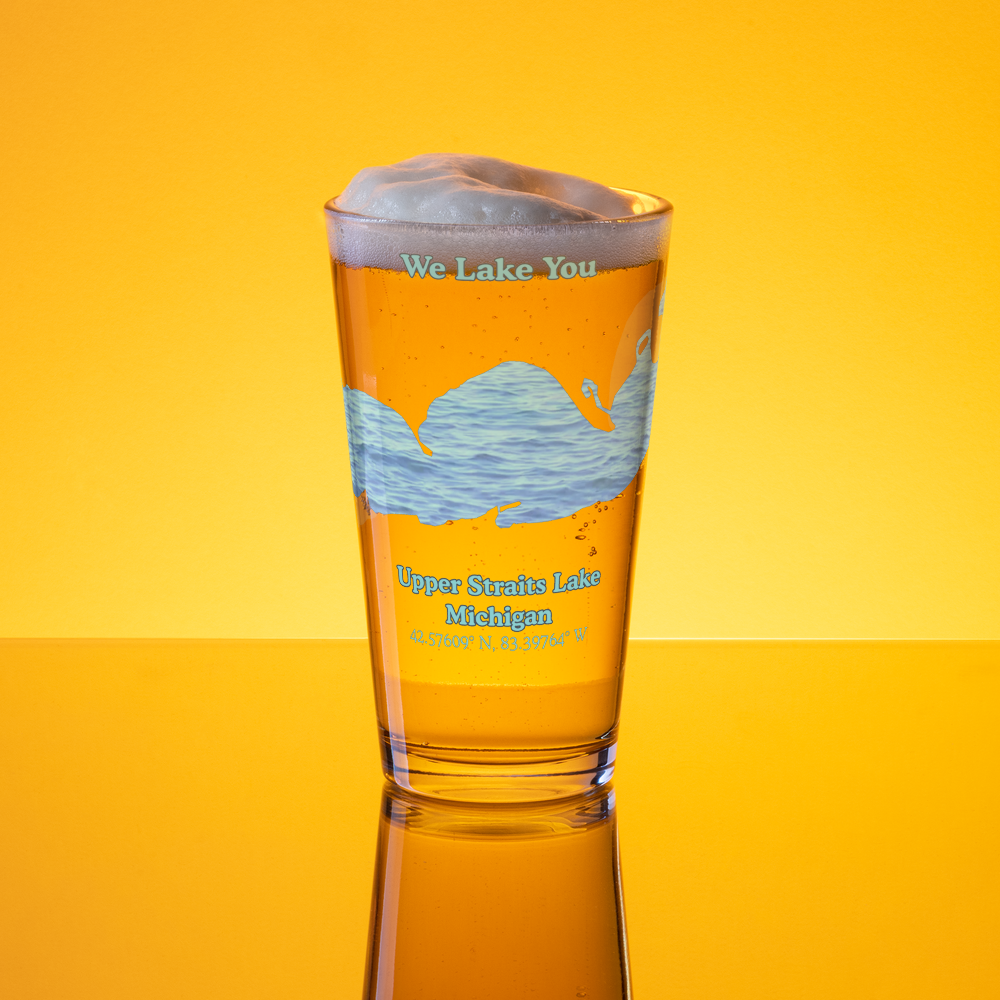 Upper Straits Lake 16 oz Pint Glass