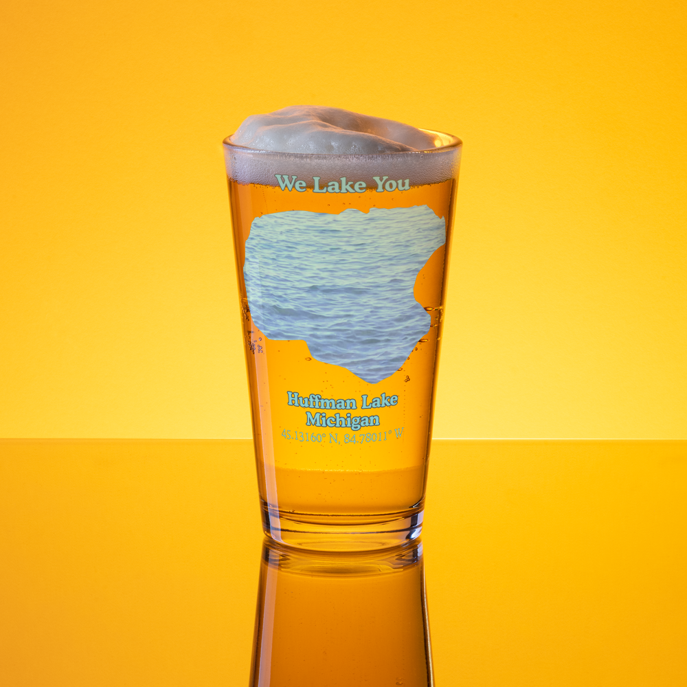 Huffman Lake 16 oz Pint Glass