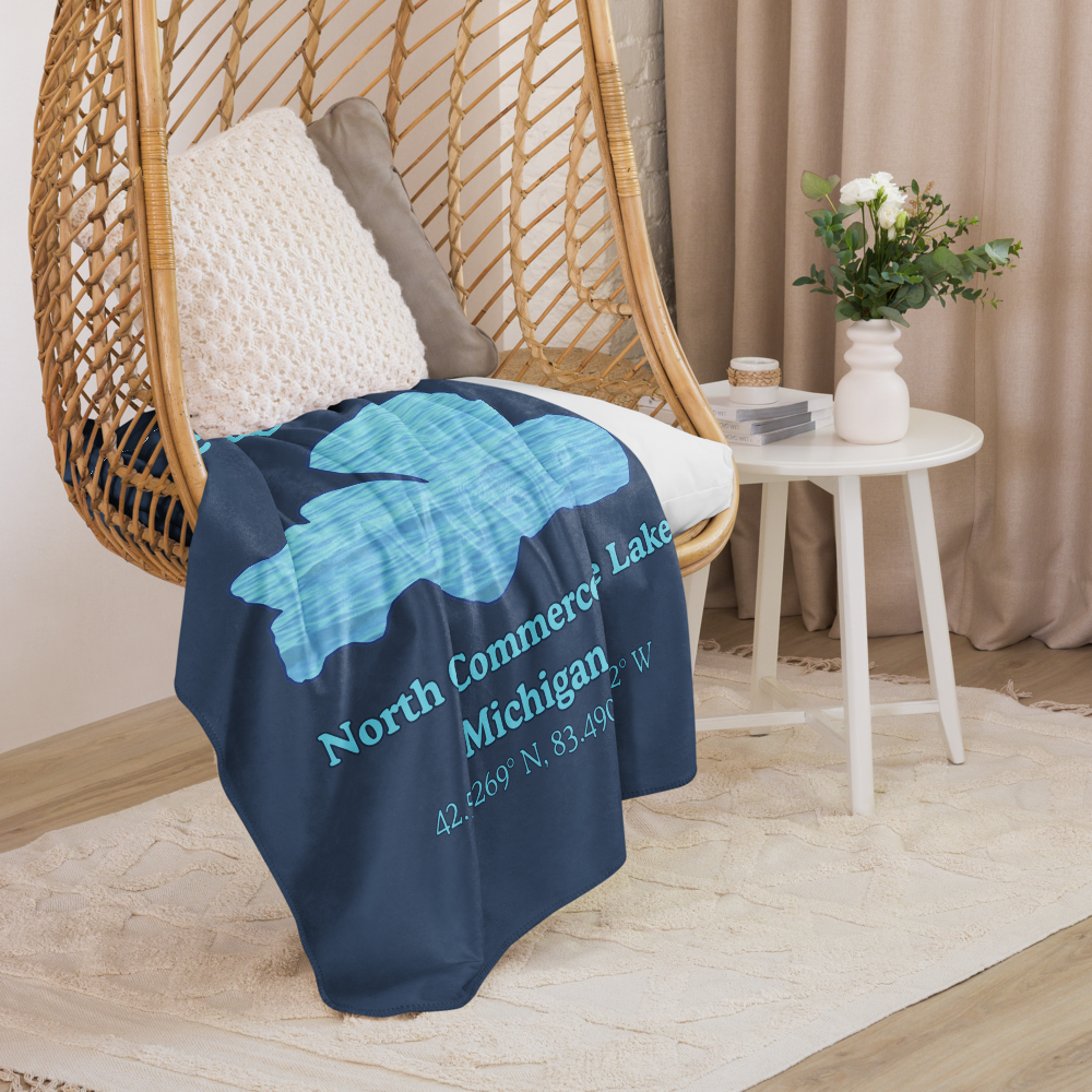 North Commerce Lake Sherpa Blanket