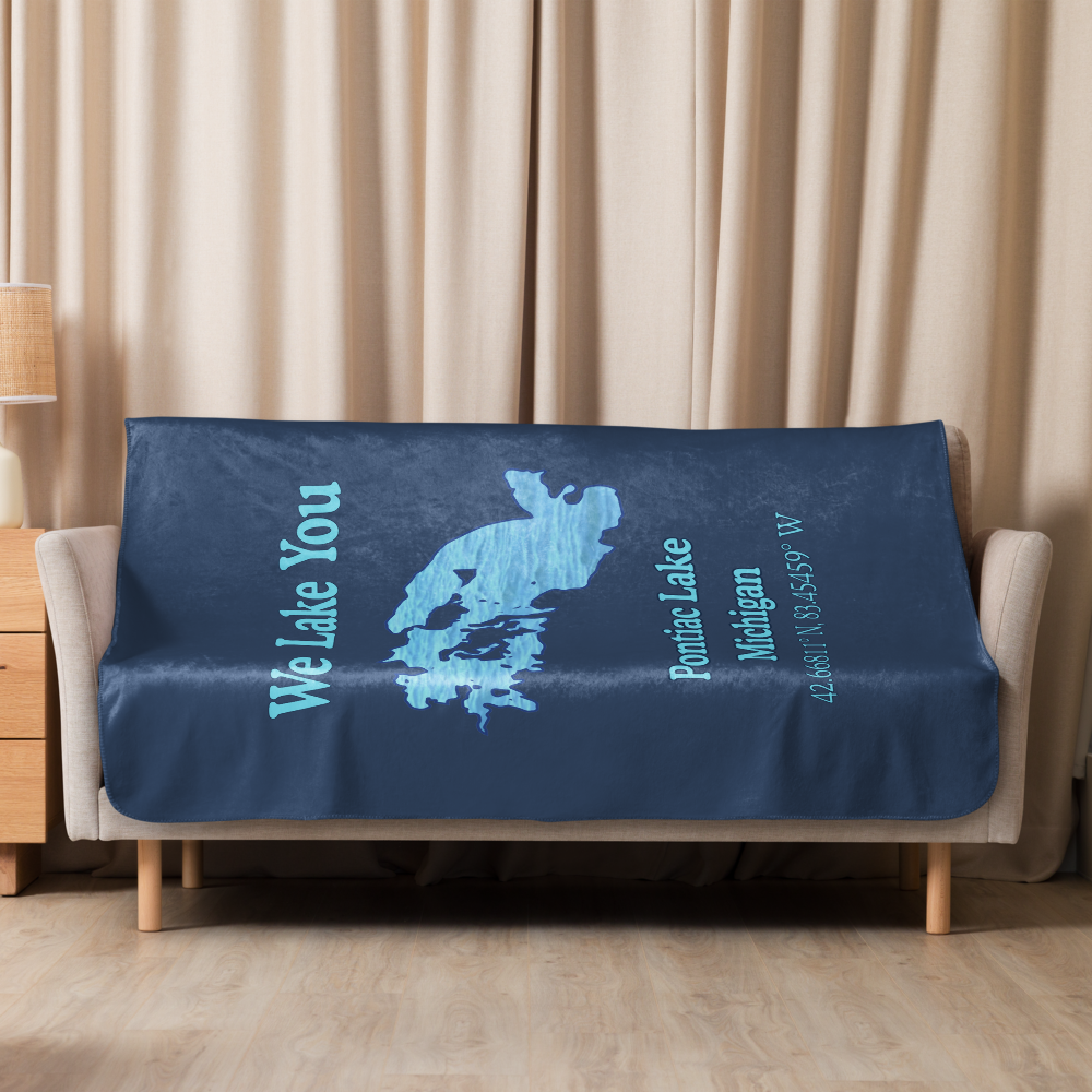 Pontiac Lake Sherpa Blanket