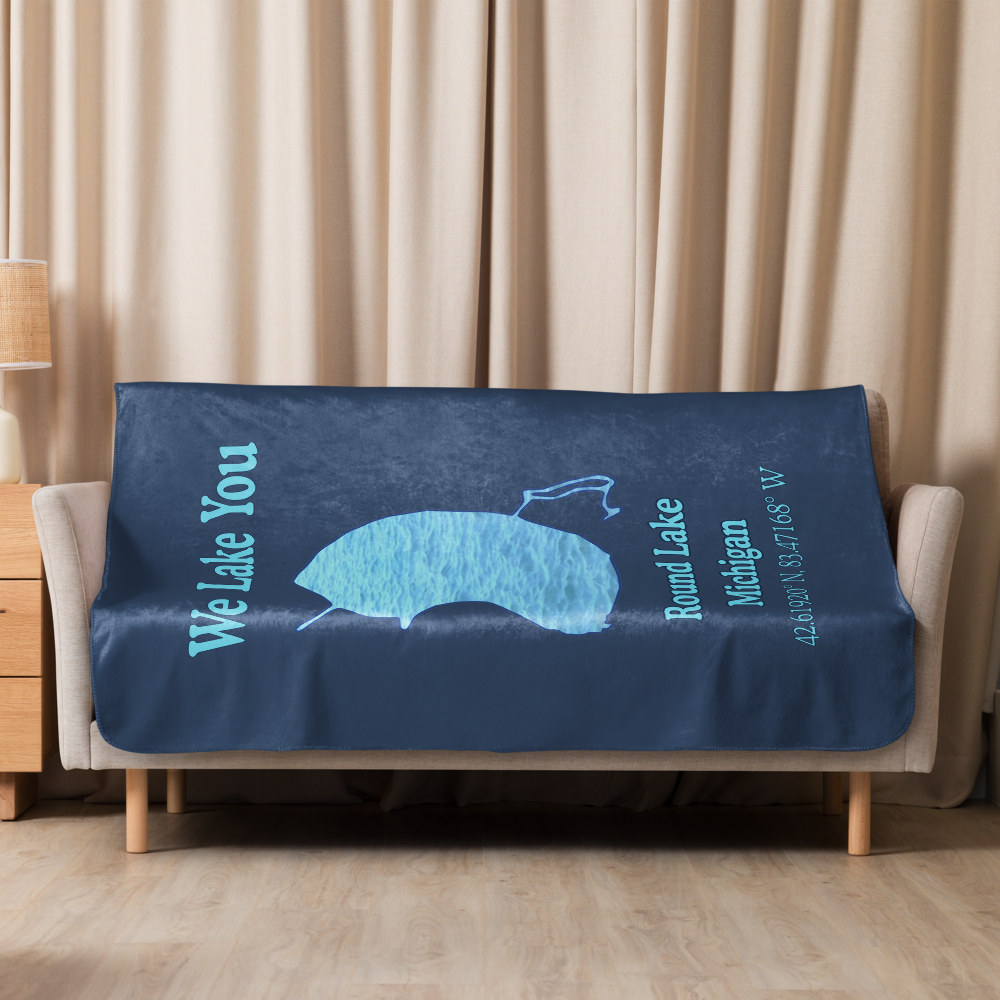 Round Lake Sherpa Blanket