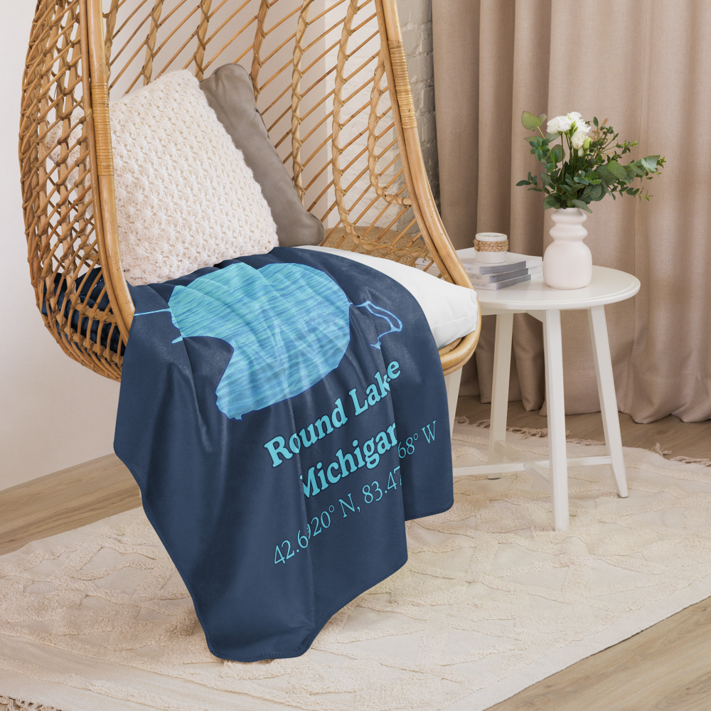 Round Lake Sherpa Blanket