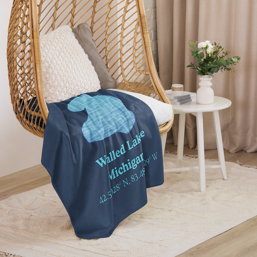 Walled Lake Sherpa Blanket