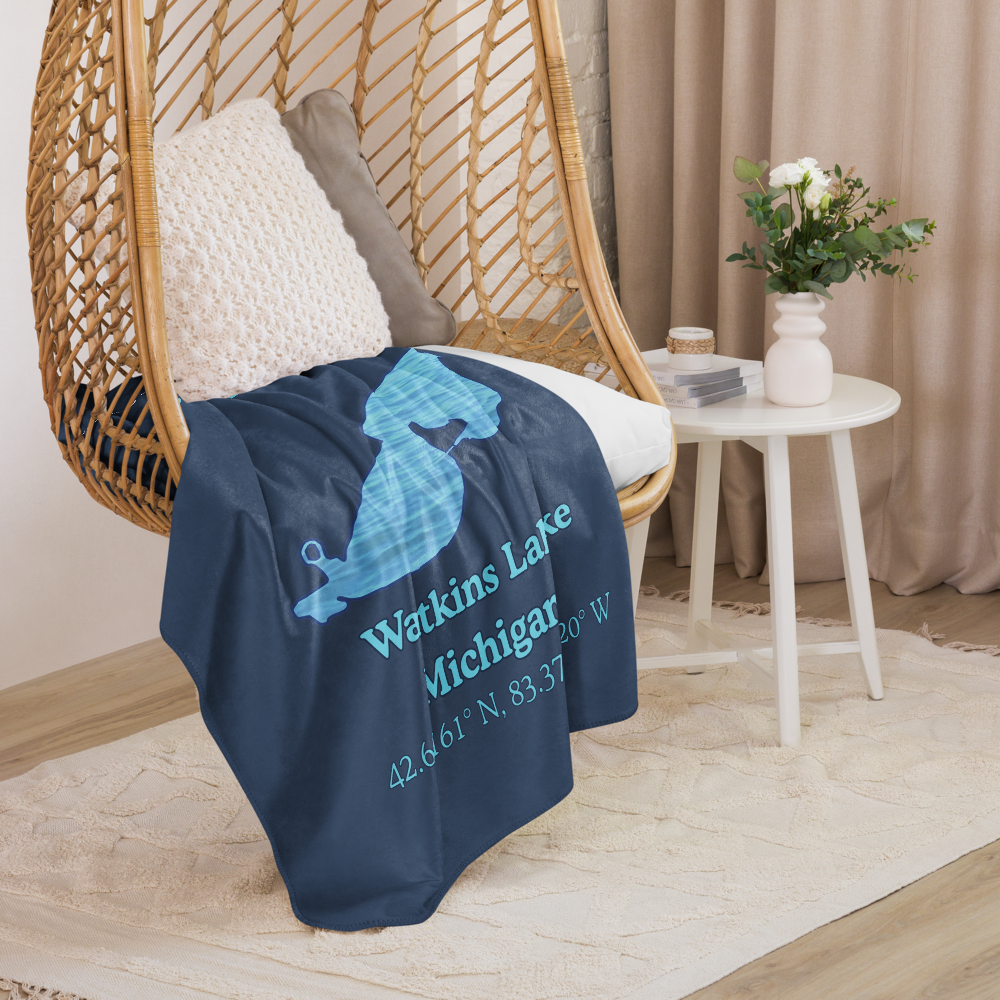 Watkins Lake Sherpa Blanket