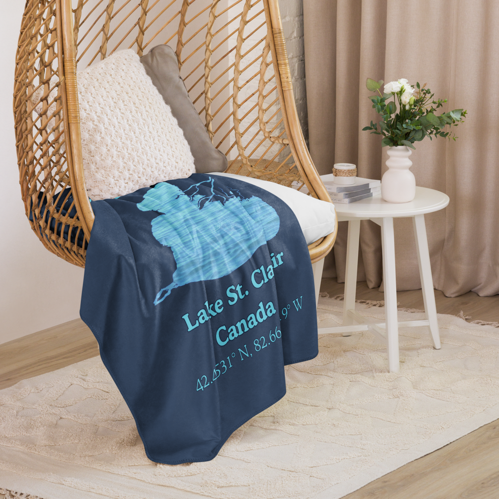 Lake St. Clair Sherpa Blanket
