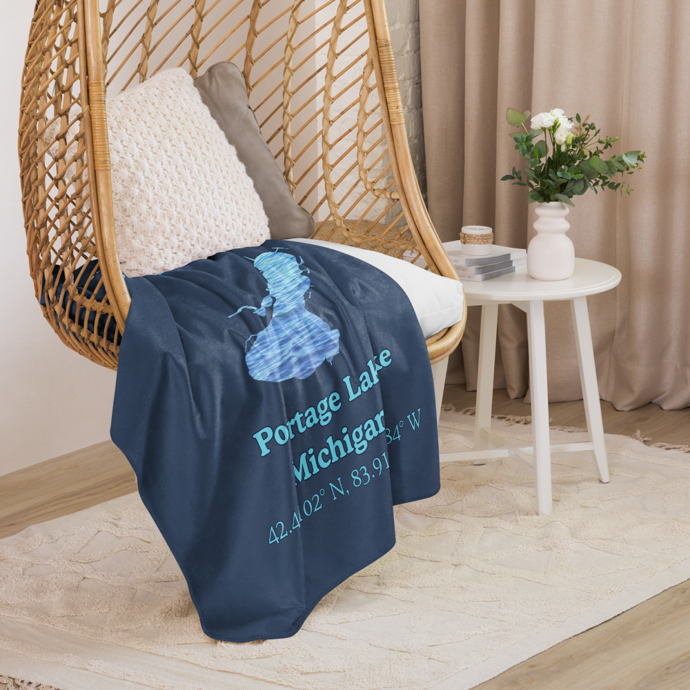 Portage Lake Sherpa Blanket