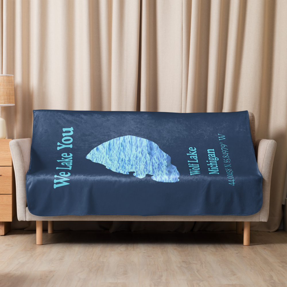 Wolf Lake Sherpa Blanket