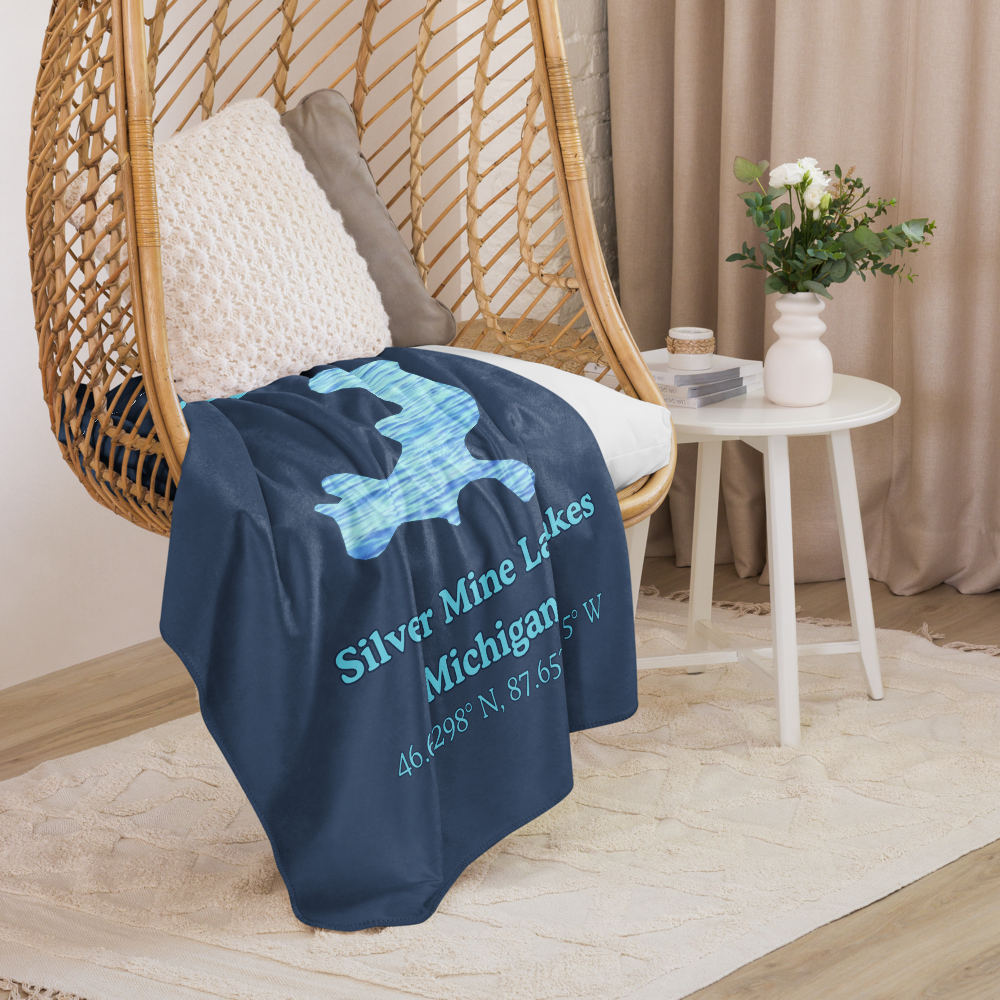 Silver Mine Lakes Sherpa Blanket