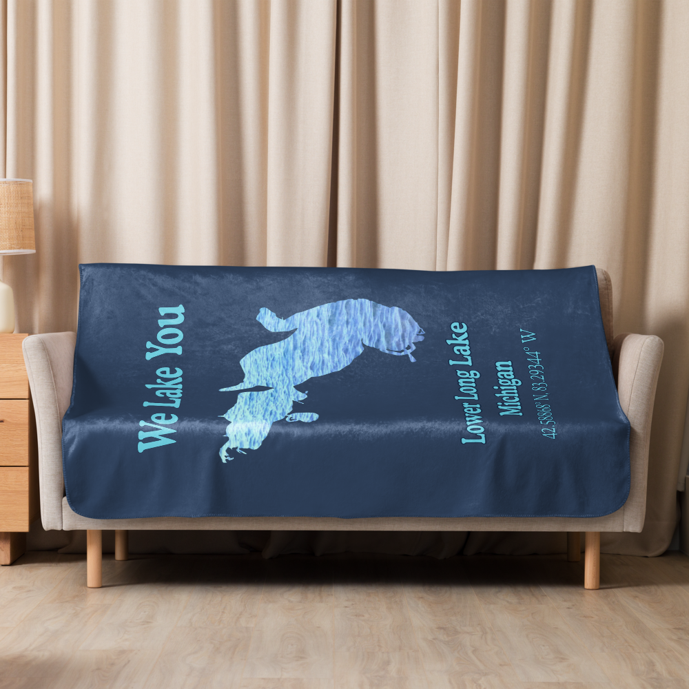 Lower Long Lake Sherpa Blanket