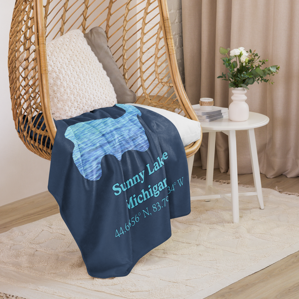 Sunny Lake Sherpa Blanket