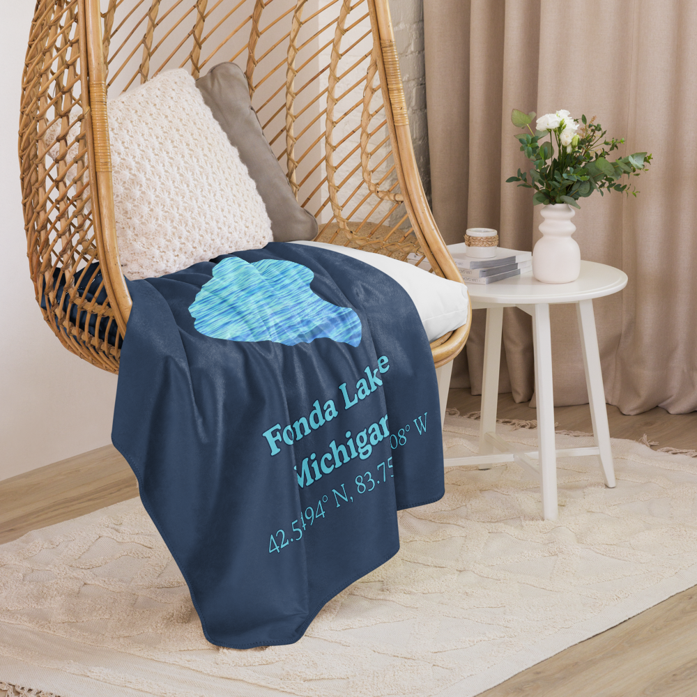 Fonda Lake Sherpa Blanket