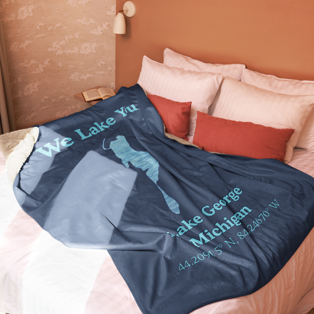 Lake George Sherpa Blanket