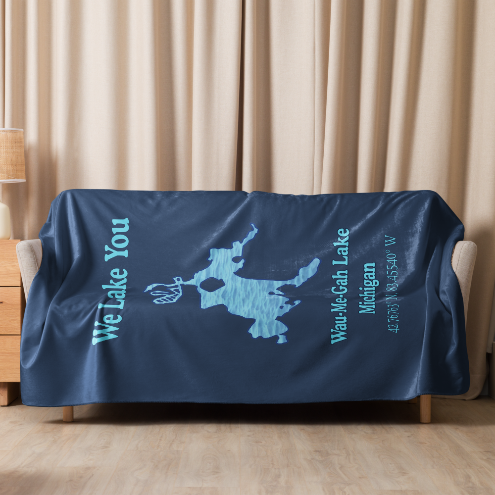 Wau-Me-Gah Lake Sherpa Blanket
