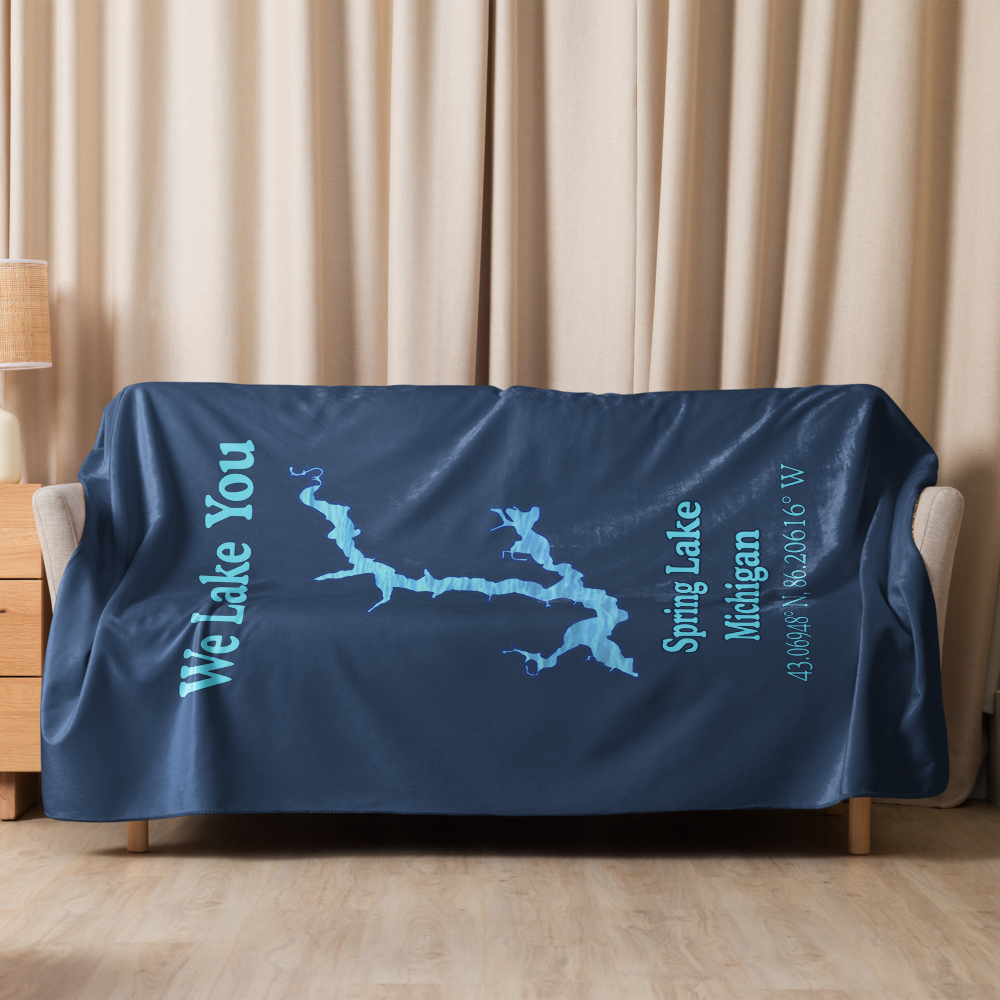Spring Lake Sherpa Blanket