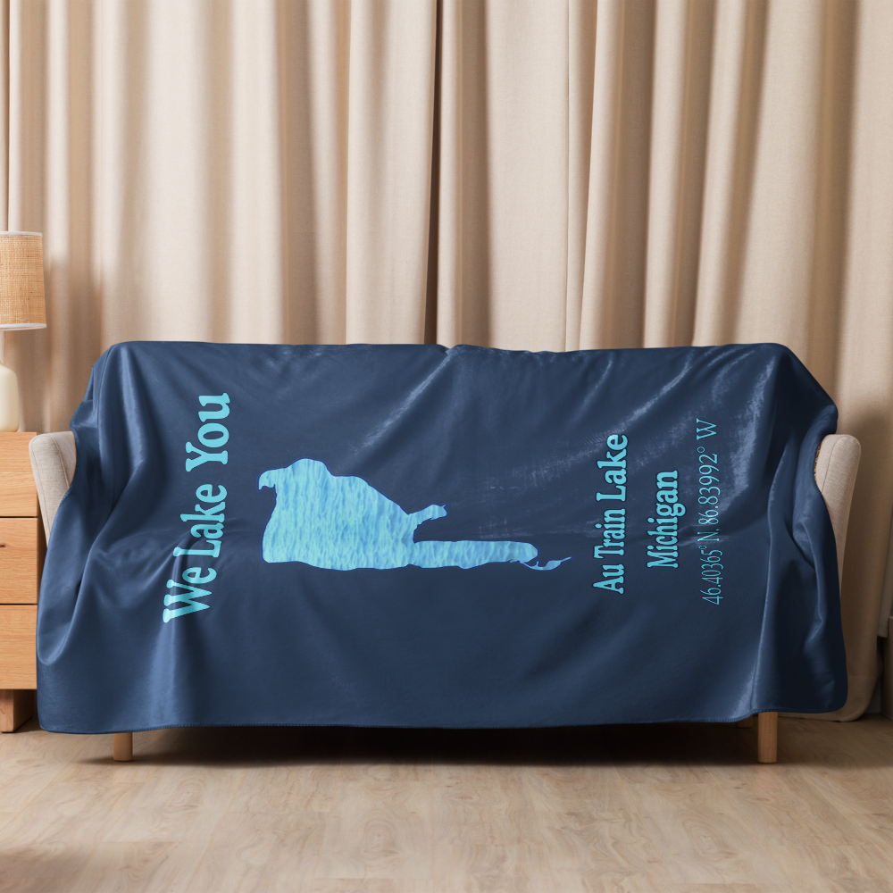 Au Train Lake Sherpa Blanket