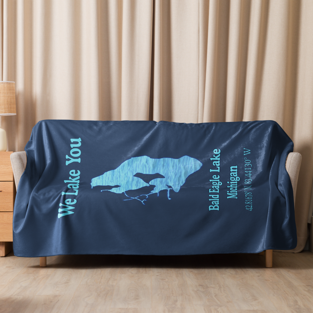 Bald Eagle Lake Sherpa Blanket
