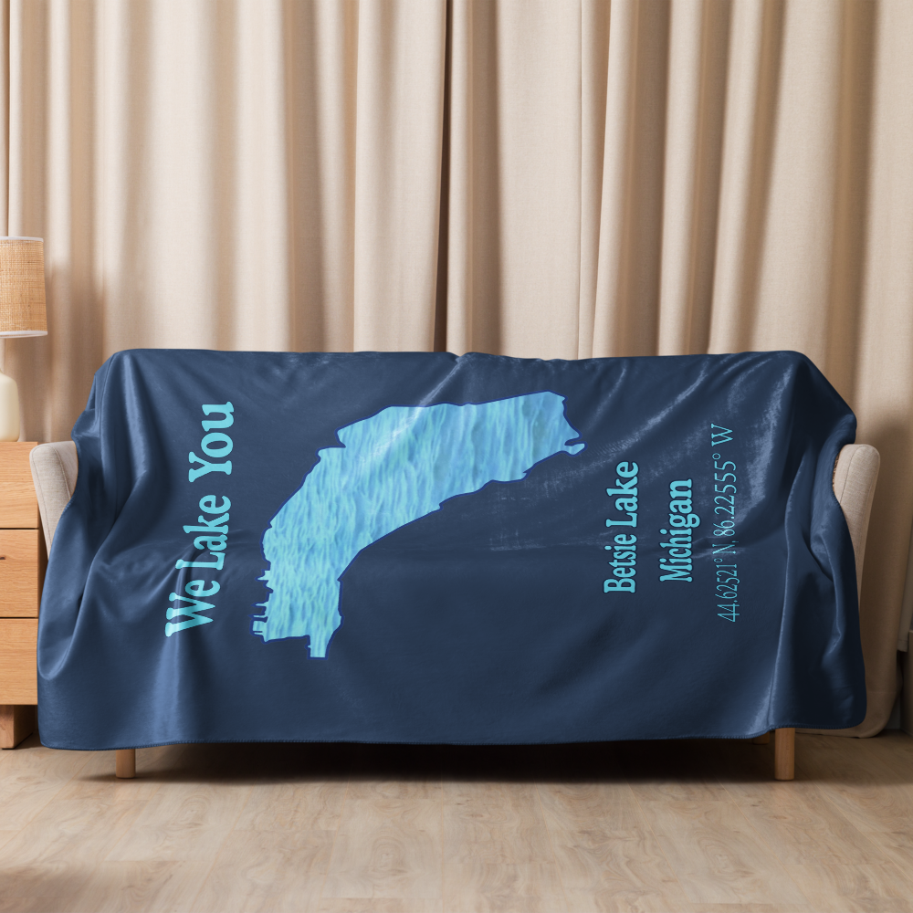 Betsie Lake Sherpa Blanket