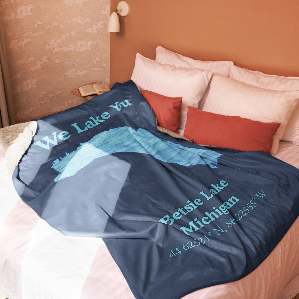 Betsie Lake Sherpa Blanket