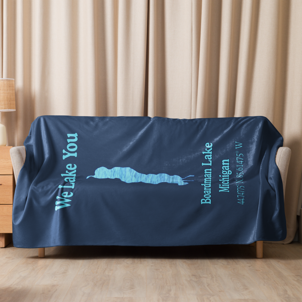 Boardman Lake Sherpa Blanket