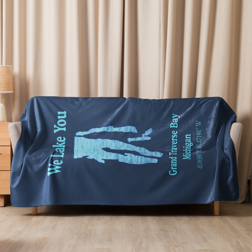 Grand Traverse Bay Sherpa Blanket